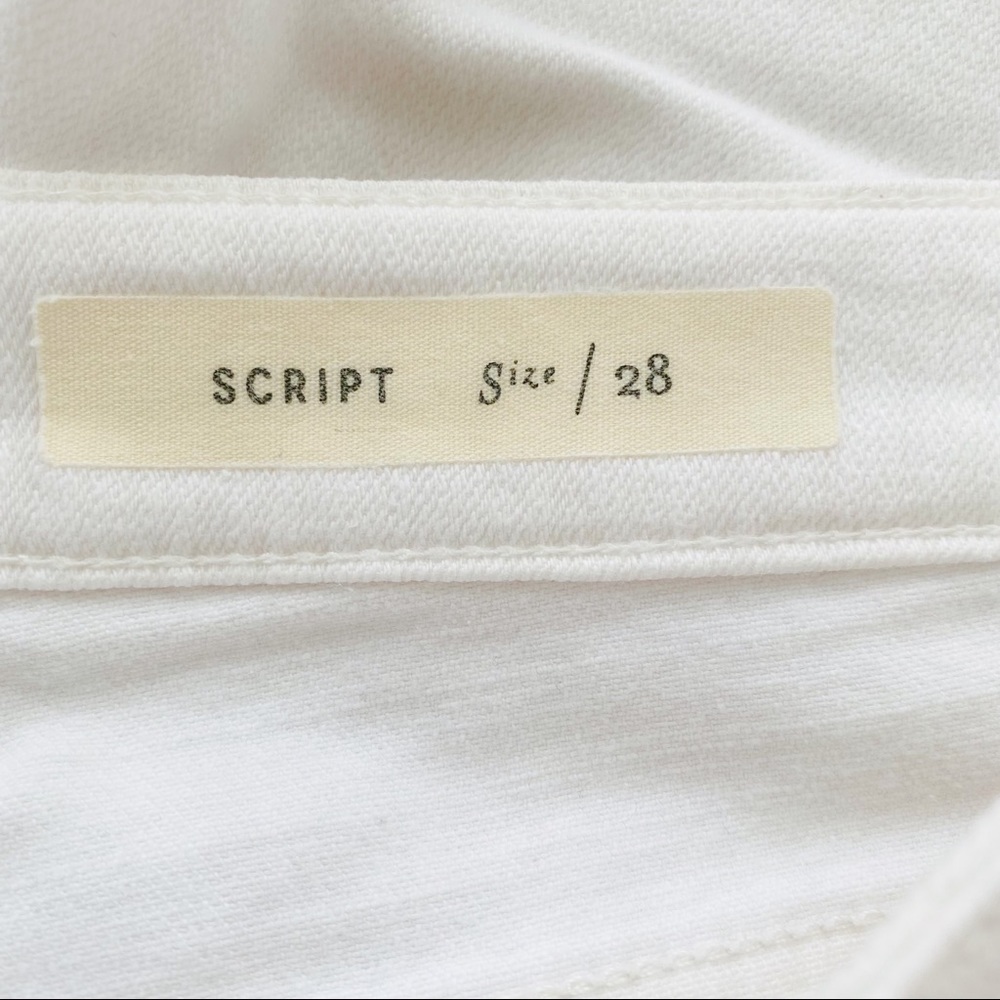 Anthropologie Pilcro & The Letterpress White Denim Shorts Size 28 - Picture 7 of 7